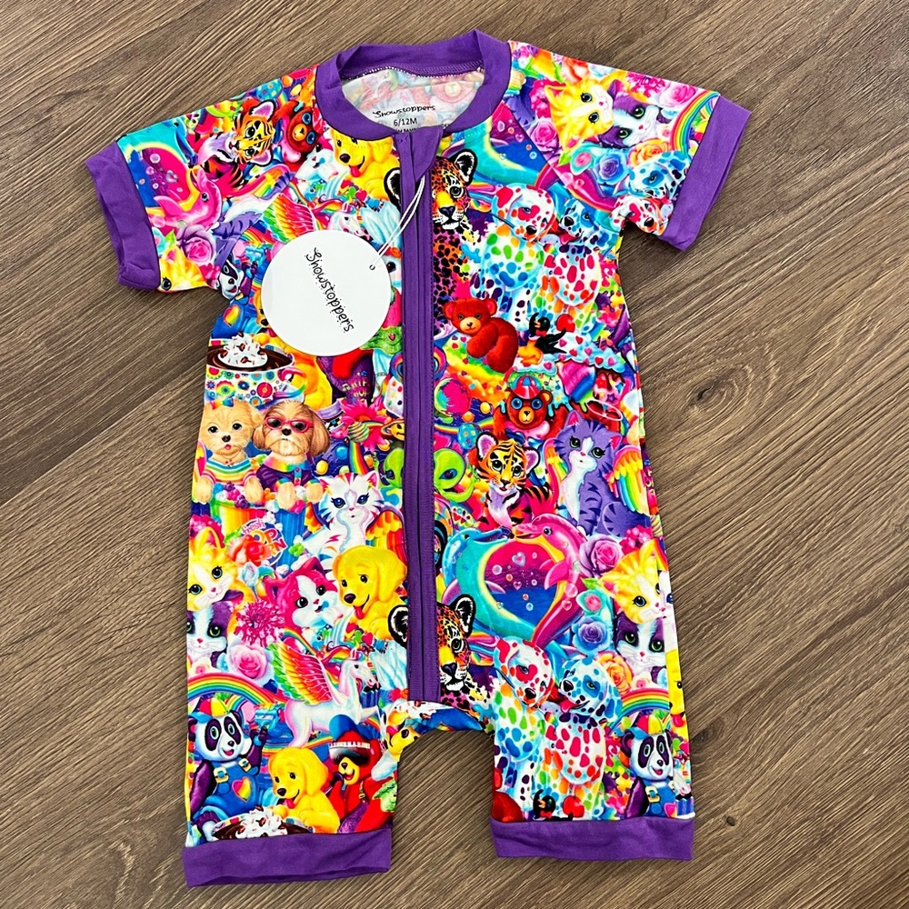 Showstoppers Lisa Frank shorty 6-12 months